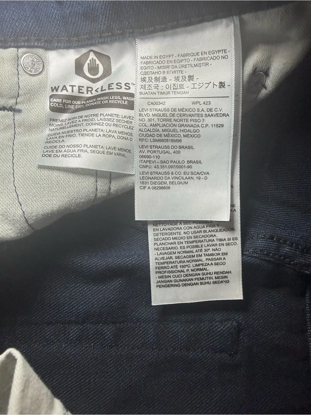 Levi's Men’s Straight Jeans in Dark Blue